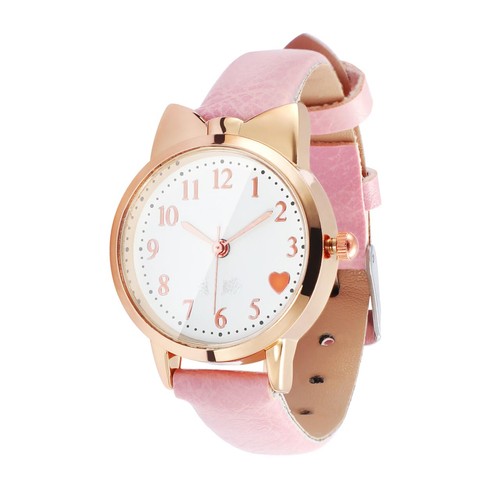 Kinderuhr mädchen rosa analog - kinderuhr,